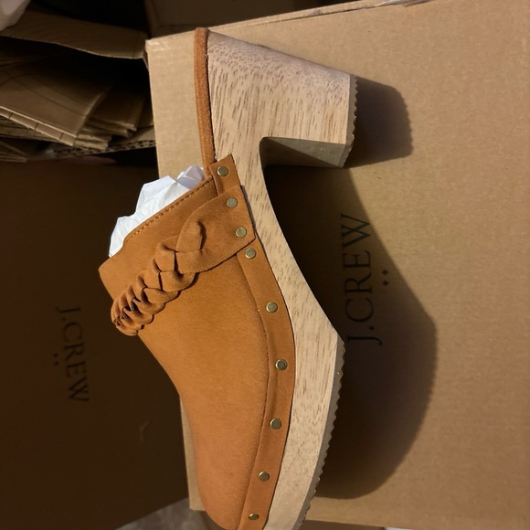 J Crew wooden clog faux size 9 New in box - Picture 3 of 5